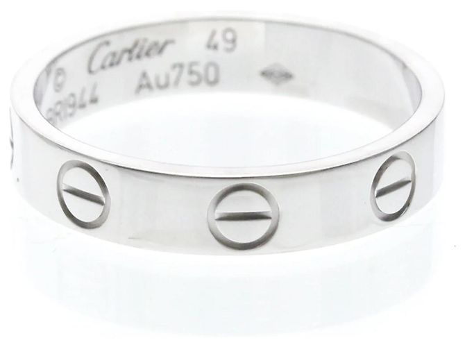 Cartier Love Band 18K White Gold Argento - vista 2