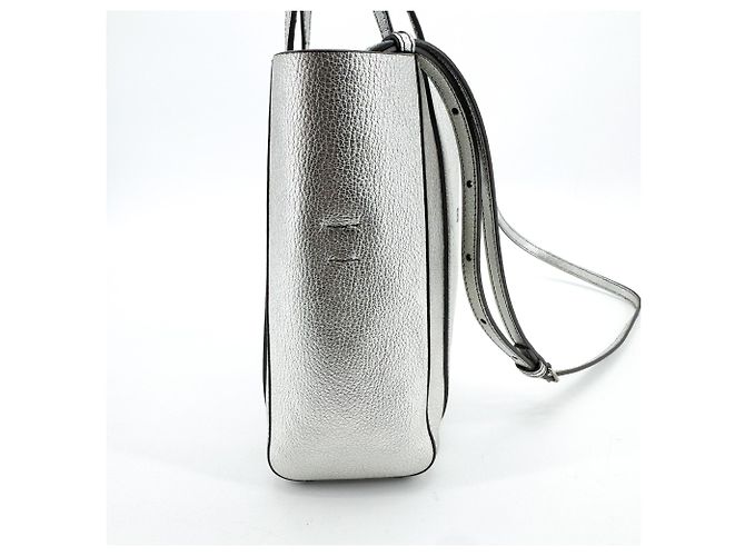 Balenciaga Everyday Patent XXS Plata - vista 4