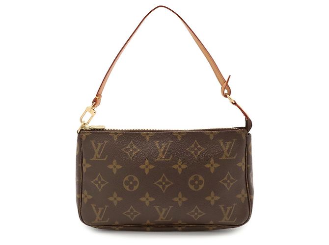 Bolso Louis Vuitton Monogram Pochette Accessoires Castaño - vista 2