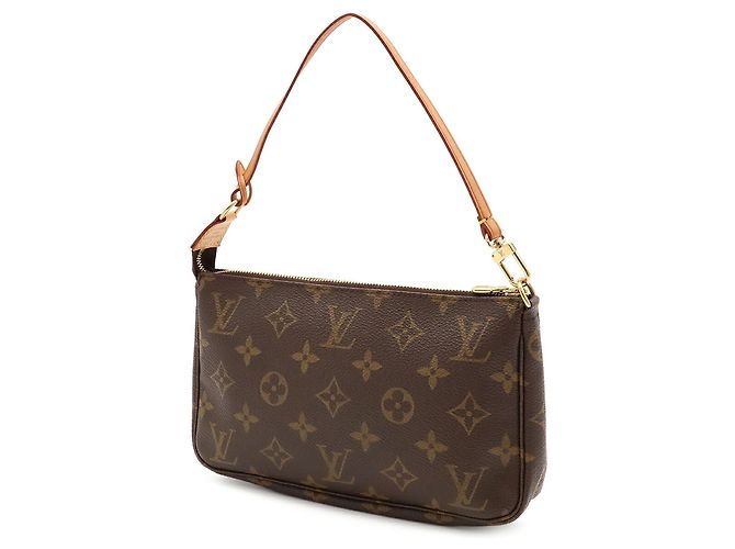 Bolso Louis Vuitton Monogram Pochette Accessoires Castaño - vista 3
