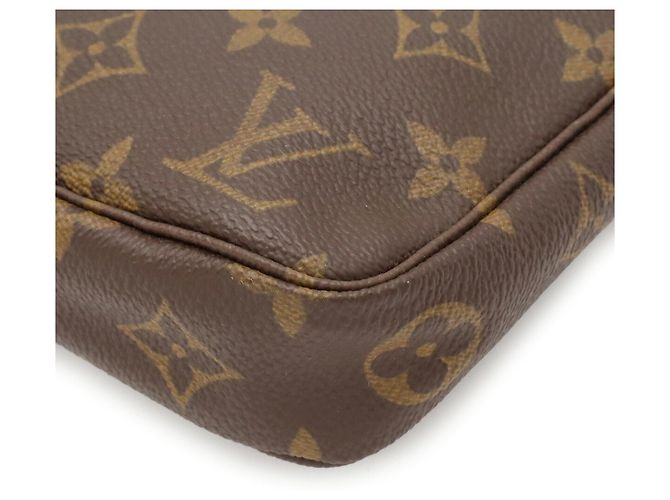 Bolso Louis Vuitton Monogram Pochette Accessoires Castaño - vista 4