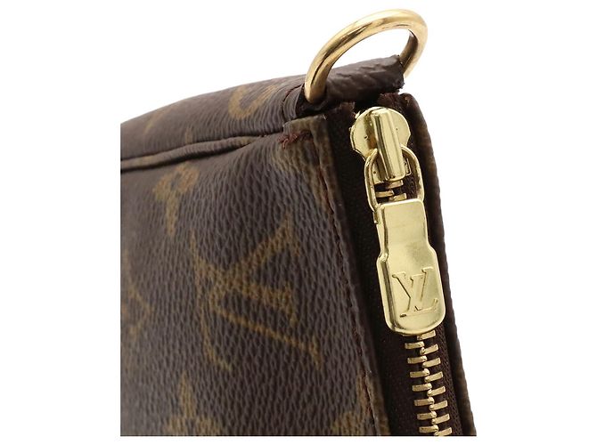 Bolso Louis Vuitton Monogram Pochette Accessoires Castaño - vista 6