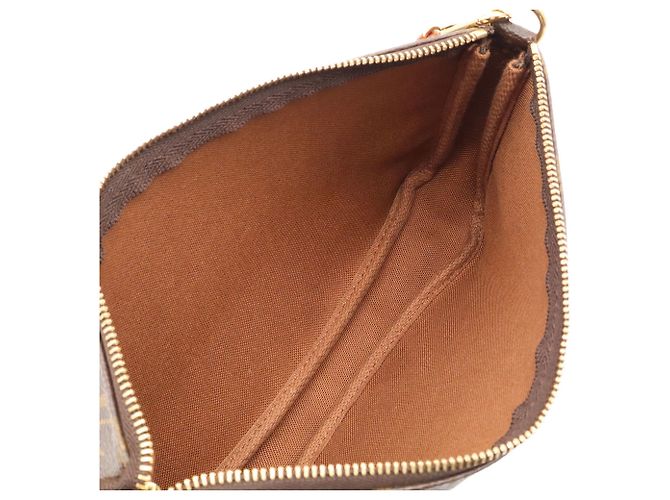 Bolso Louis Vuitton Monogram Pochette Accessoires Castaño - vista 8