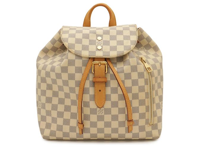 Louis Vuitton Damier Azur Speron Rucksack/Schultertasche Roh - Ansicht 2