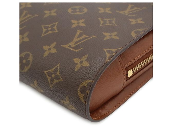 Louis Vuitton Monogram Orsay Second Bag Clutch Handbag Marron - vue 4