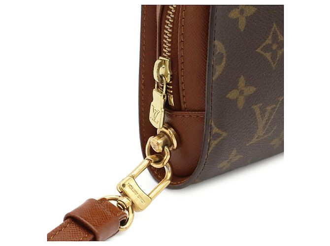 Louis Vuitton Monogram Orsay Second Bag Clutch Handbag Marron - vue 5
