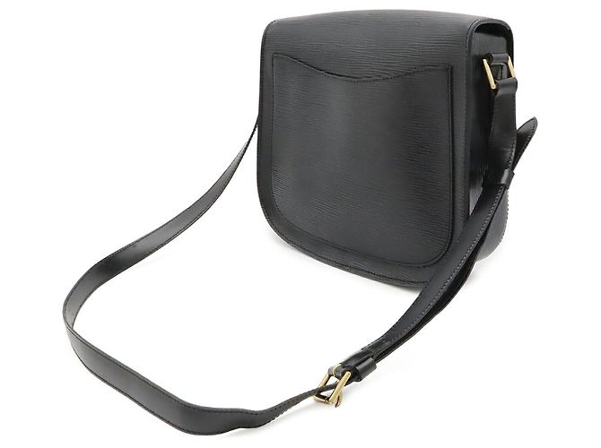 Louis Vuitton Epi Saint Cloud Schultertasche Schwarz - Ansicht 3