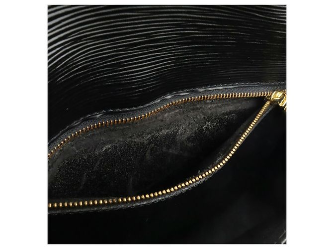 Louis Vuitton Epi Saint Cloud Schultertasche Schwarz - Ansicht 7