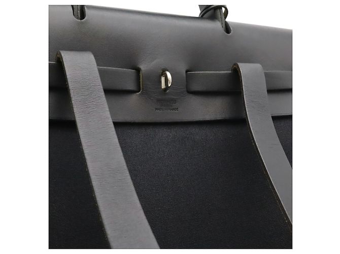 Hermès Herbag Sac à Dos PM Borsa zaino Nero - vista 5