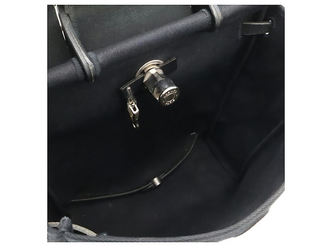 Hermès Herbag Sac à Dos PM Borsa zaino Nero - vista 8