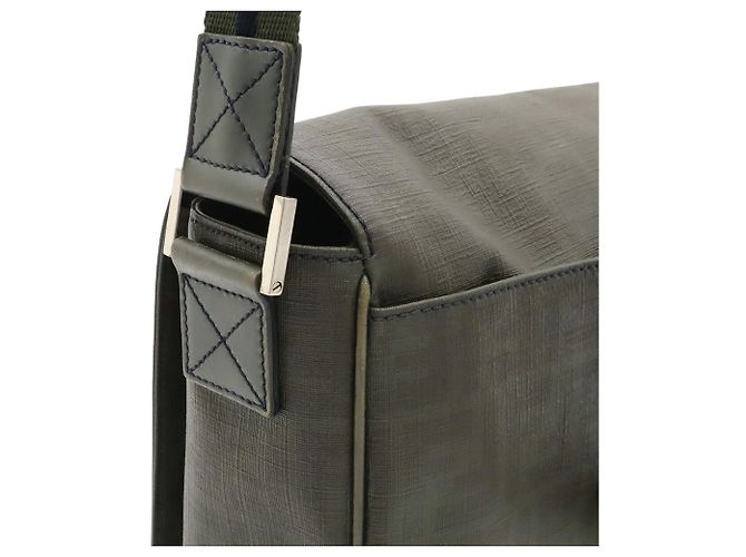 Sac à épaule Fendi Zucca Pattern Marron Vert Kaki - vue 10