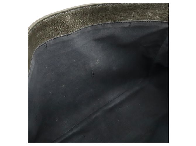 Sac à épaule Fendi Zucca Pattern Marron Vert Kaki - vue 8