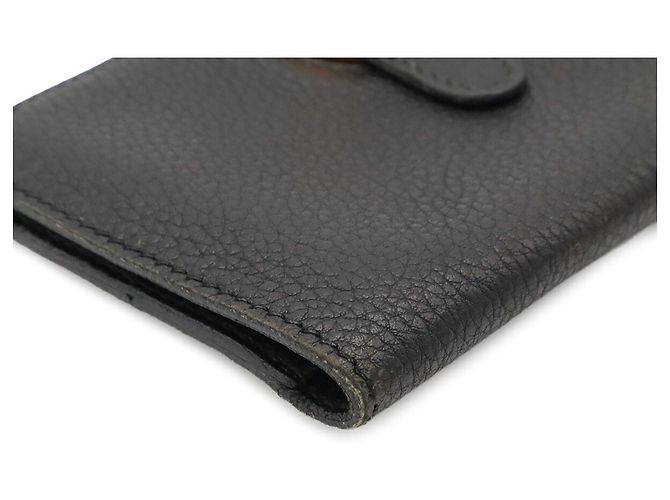 Hermès Portabiglietti Hermes in pelle nera Nero - vista 4