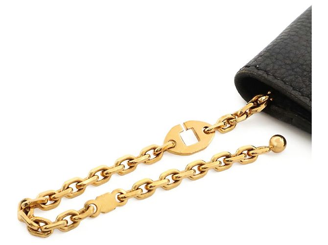 Hermès Portabiglietti Hermes in pelle nera Nero - vista 6