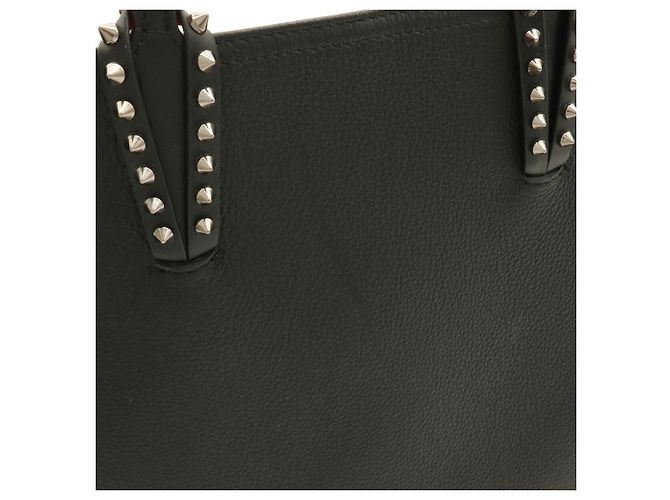 Christian Louboutin Borsa Tote CABATA / Borsa a Tracolla Nero Rosso - vista 5