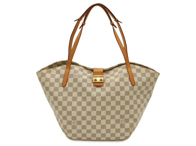 Borsa Tote Louis Vuitton Damier Azur Salina PM Crudo - vista 2