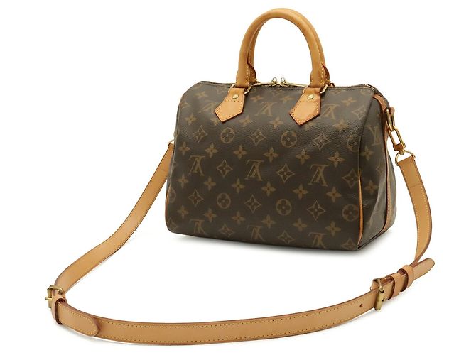 Louis Vuitton Monogram Speedy Bandoulière 25 Handtasche Braun - Ansicht 3