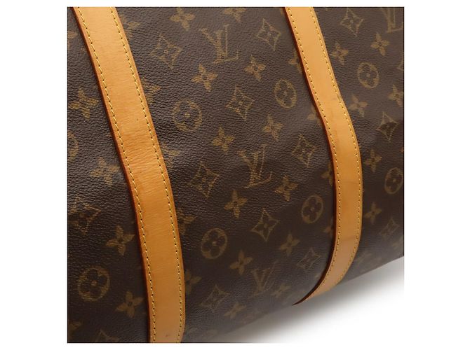 Louis Vuitton Monogram Keepall Bandoulière 60 Boston Bag Marrom - vista 10