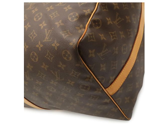 Louis Vuitton Monogram Keepall Bandoulière 60 Boston Bag Marrom - vista 4