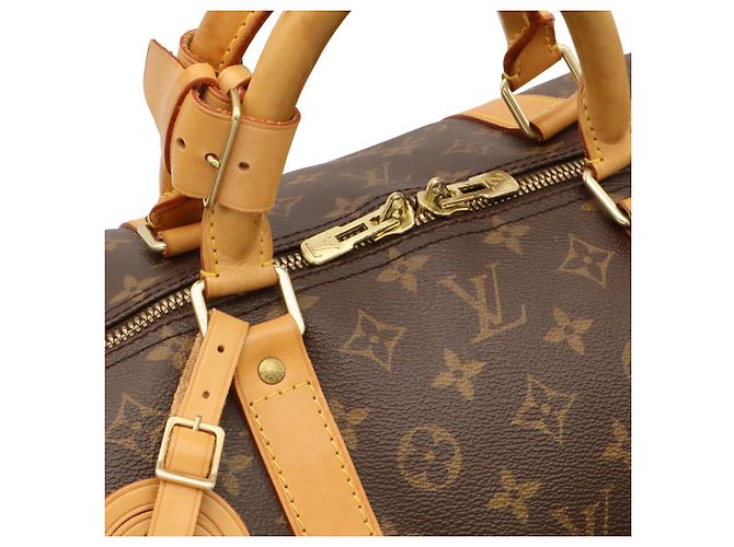 Louis Vuitton Monogram Keepall Bandoulière 60 Boston Bag Marrom - vista 6