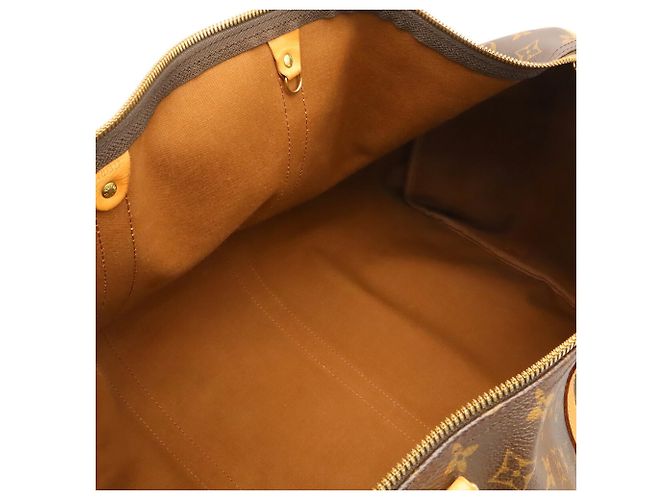 Louis Vuitton Monogram Keepall Bandoulière 60 Boston Bag Marrom - vista 7
