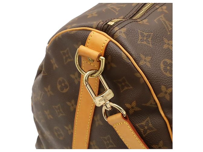 Louis Vuitton Monogram Keepall Bandoulière 60 Boston Bag Marrom - vista 8