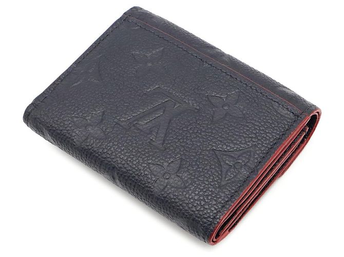 Louis Vuitton Monogram Empreinte Tri-fold Geldbörse Rot - Ansicht 3