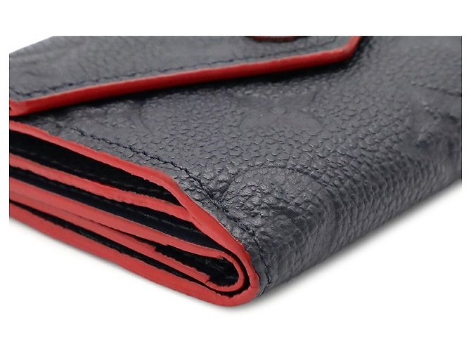 Louis Vuitton Monogram Empreinte Tri-fold Geldbörse Rot - Ansicht 4