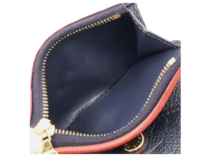 Louis Vuitton Monogram Empreinte Tri-fold Geldbörse Rot - Ansicht 9