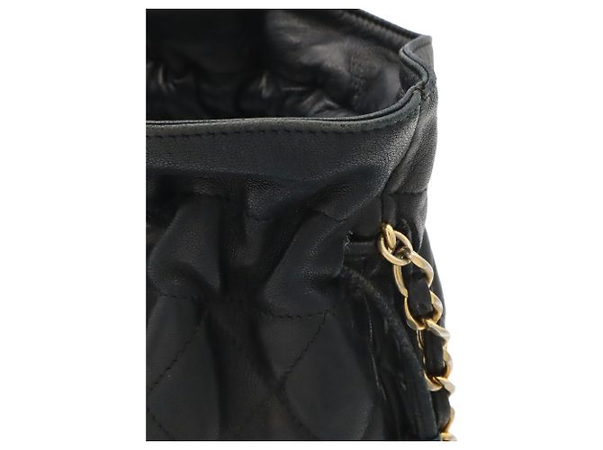 Bolsa de Ombro CHANEL Matelassé Preto - vista 5