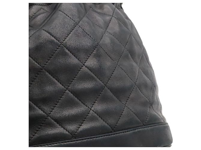 Bolsa de Ombro CHANEL Matelassé Preto - vista 8
