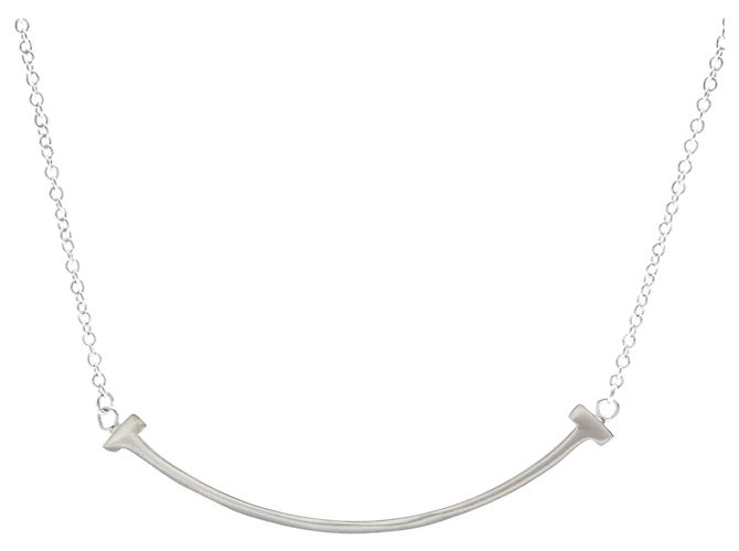 Colgante Tiffany & Co. T Smile Oro Blanco 18K Small Plata - vista 3