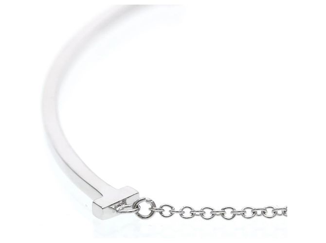 Colgante Tiffany & Co. T Smile Oro Blanco 18K Small Plata - vista 4