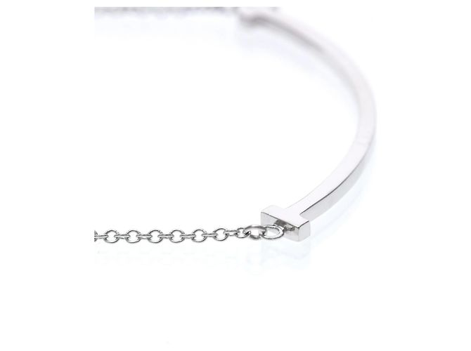 Colgante Tiffany & Co. T Smile Oro Blanco 18K Small Plata - vista 5