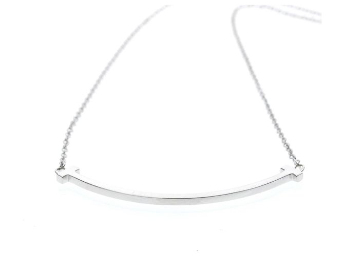 Colgante Tiffany & Co. T Smile Oro Blanco 18K Small Plata - vista 6