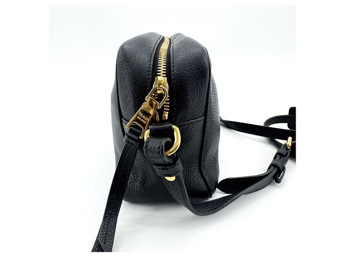 Prada Camera Vitello Phenix Small Nero - vista 4