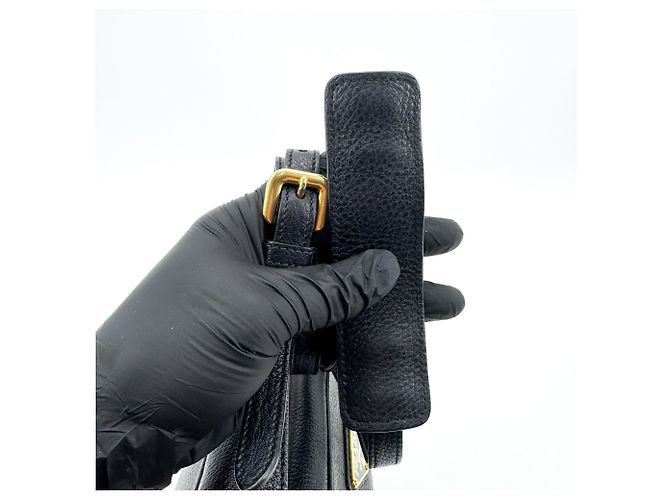 Prada Camera Vitello Phenix Small Nero - vista 7