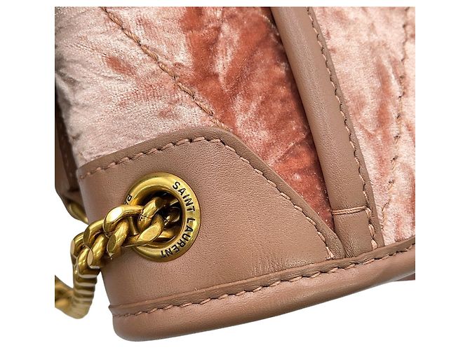 Borsa a tracolla con catena Yves Saint Laurent Saint Laurent Paris Rosa - vista 10