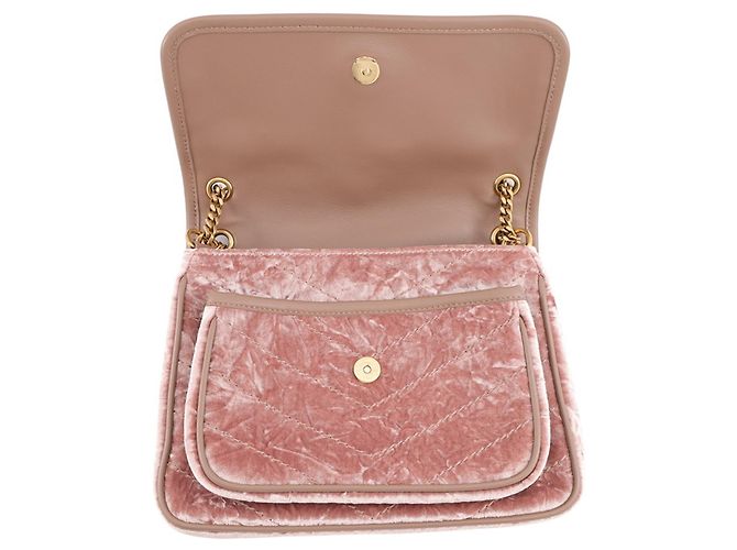 Borsa a tracolla con catena Yves Saint Laurent Saint Laurent Paris Rosa - vista 6