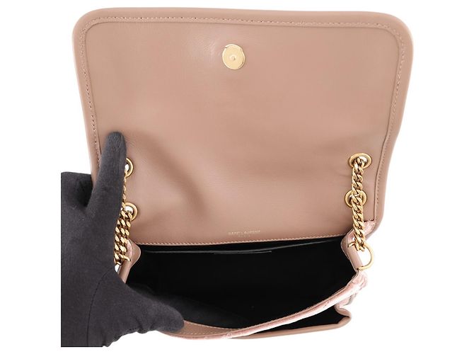 Borsa a tracolla con catena Yves Saint Laurent Saint Laurent Paris Rosa - vista 7