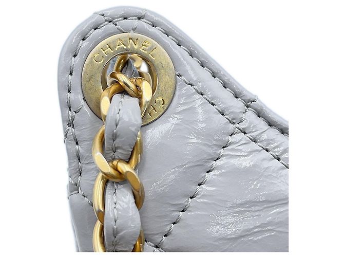 Bolsa de Ombro Chanel Matelasse com Corrente Marrom - vista 14