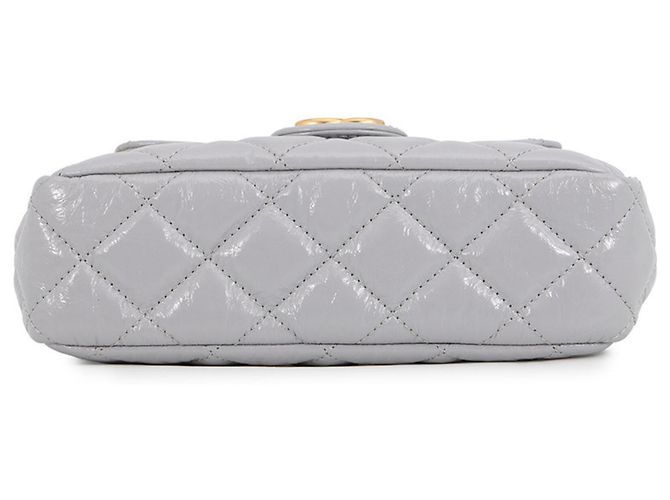 Bolsa de Ombro Chanel Matelasse com Corrente Marrom - vista 3