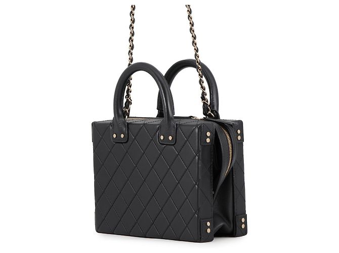 Vanity Bolsa Chanel Matelassé Black Preto - vista 2
