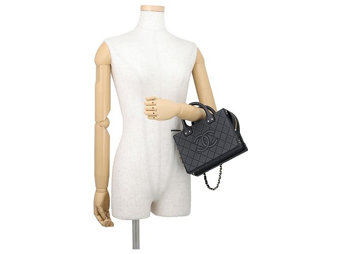 Vanity Bolsa Chanel Matelassé Black Preto - vista 4