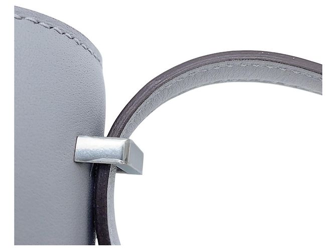 Hermès Bolsa de ombro Hermes Mini Constance 3 Miroir Gris Pantin em couro Swift - vista 13