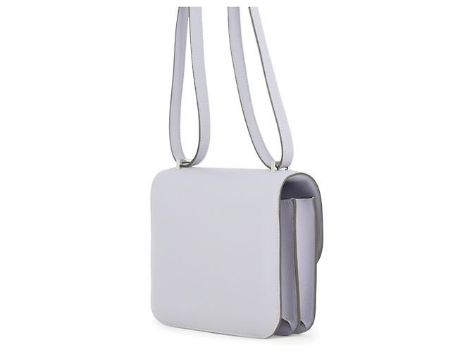 Hermès Bolsa de ombro Hermes Mini Constance 3 Miroir Gris Pantin em couro Swift - vista 2