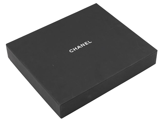 Estola Chanel em lã e cashmere Preto Azul - vista 11