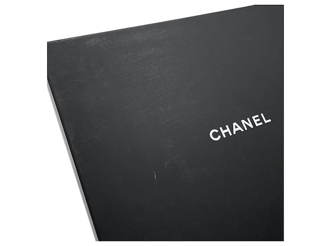 Estola Chanel em lã e cashmere Preto Azul - vista 6