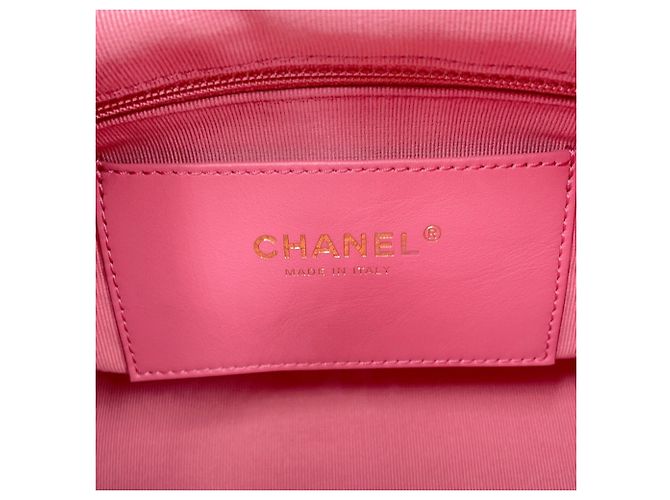 Mochila Chanel Matelassé de piel de cordero Rosa - vista 15