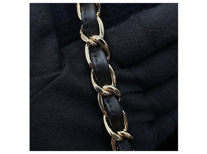 Borsa Tote Chanel Deauville Line Nero - vista 12